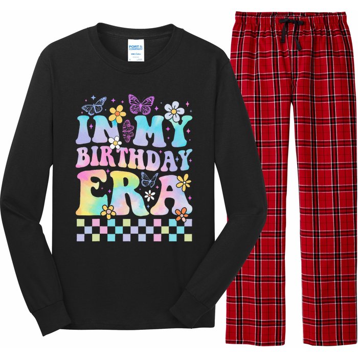 In My Birthday Era Retro Funny Bday Gifts Girl Long Sleeve Pajama Set