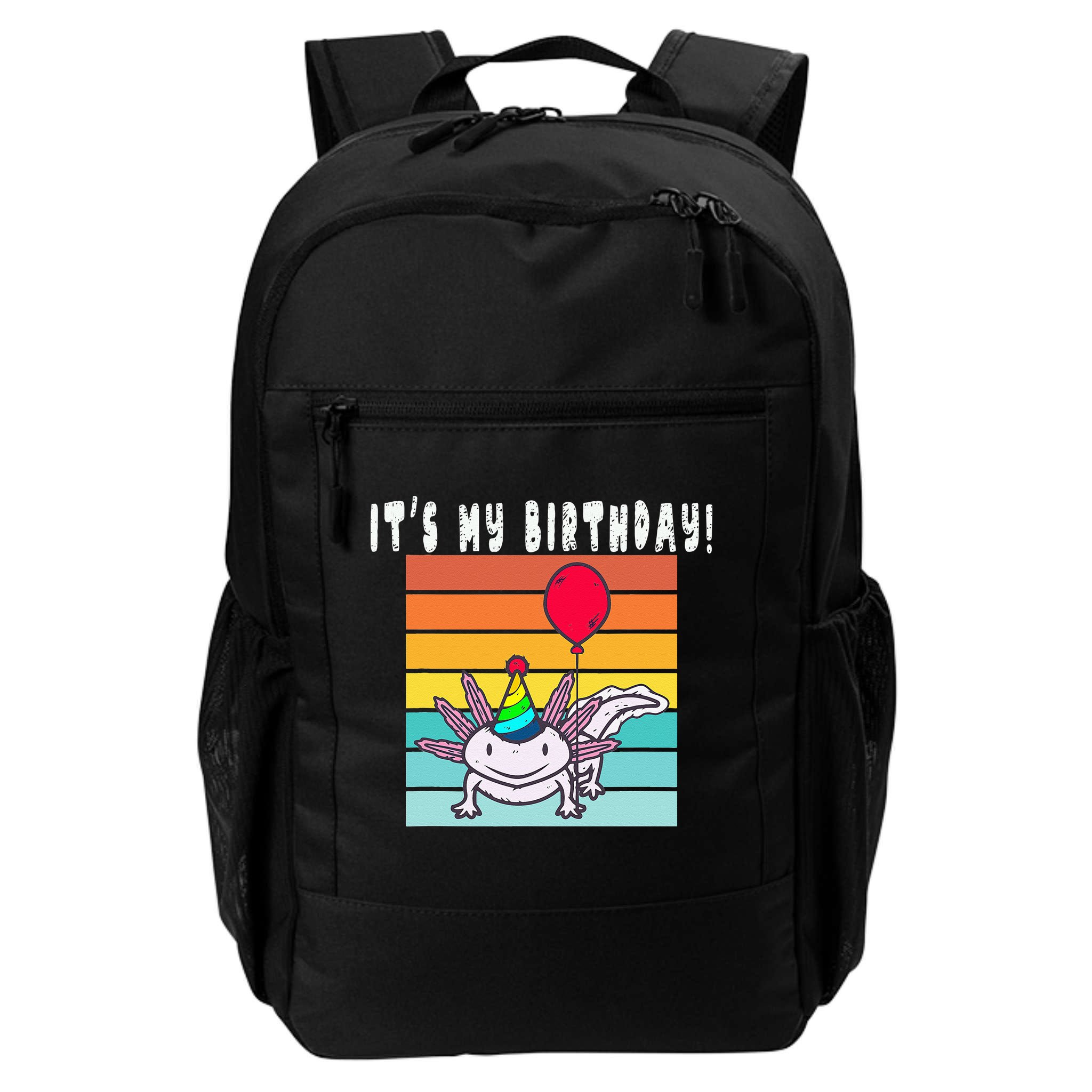 Its My Birthday Axolotl Party Hat & Balloon Backpack