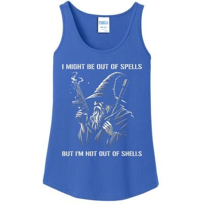 I Might Be Out Of Spells But IM Not Out Of Shells Funny Ladies Essential Tank