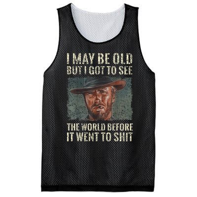 I May Be Old But Got To See The World Before It Went So Mesh Reversible Basketball Jersey Tank