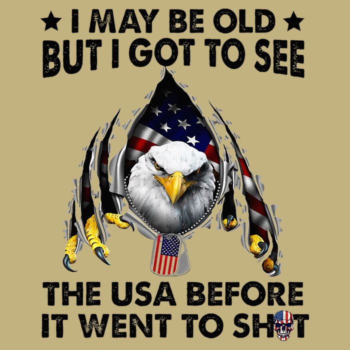 I May Be Old But I Got To See The Usa Before It Went To Shit Button