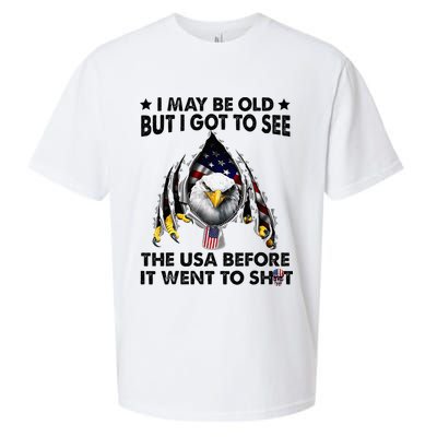I May Be Old But I Got To See The Usa Before It Went To Shit Sueded Cloud Jersey T-Shirt