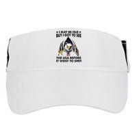 I May Be Old But I Got To See The Usa Before It Went To Shit Adult Drive Performance Visor