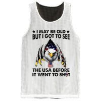 I May Be Old But I Got To See The Usa Before It Went To Shit Mesh Reversible Basketball Jersey Tank