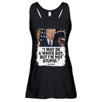 I May Be A White But I'm Not Stupid Biden Ladies Essential Flowy Tank