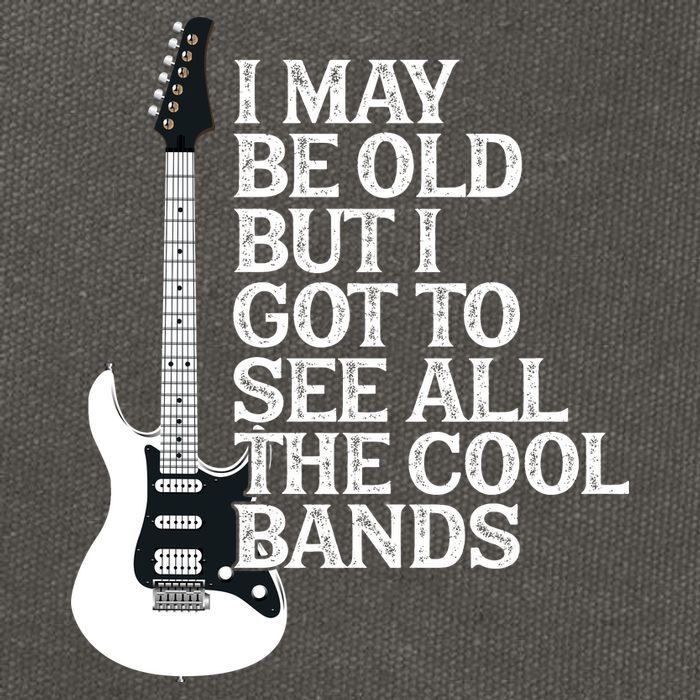 I May Be Old But I Got To See All The Cool Bands Cotton Canvas Backpack