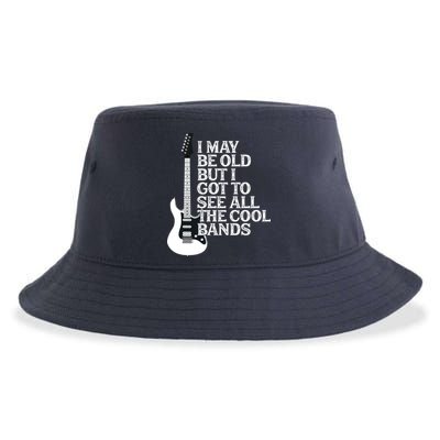 I May Be Old But I Got To See All The Cool Bands Sustainable Bucket Hat