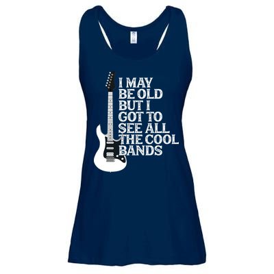 I May Be Old But I Got To See All The Cool Bands Ladies Essential Flowy Tank