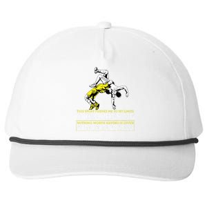 It Must Be Earned Wrestling Short Sleeve Snapback Five-Panel Rope Hat