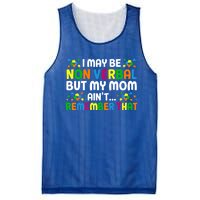 I May Be Non Verbal Nonverbal Autism Awareness Gift Mesh Reversible Basketball Jersey Tank