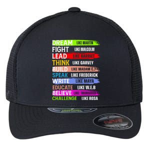 Inspiring Martin Black History Month African American Flexfit Unipanel Trucker Cap