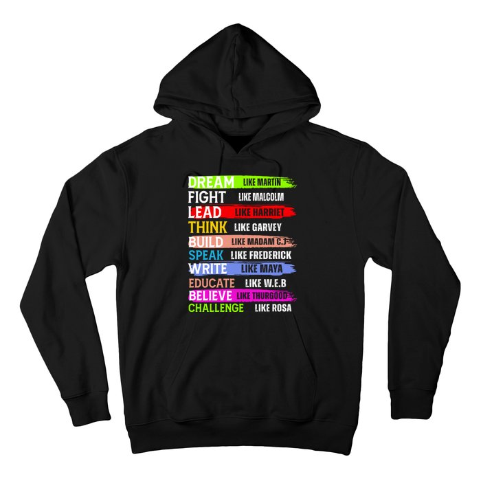 Inspiring Martin Black History Month African American Hoodie