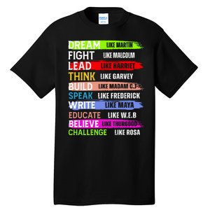 Inspiring Martin Black History Month African American Tall T-Shirt