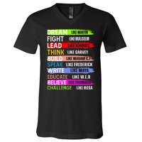 Inspiring Martin Black History Month African American V-Neck T-Shirt