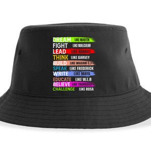 Inspiring Martin Black History Month African American Sustainable Bucket Hat