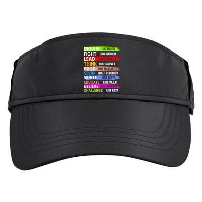 Inspiring Martin Black History Month African American Adult Drive Performance Visor