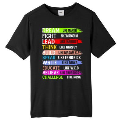 Inspiring Martin Black History Month African American Tall Fusion ChromaSoft Performance T-Shirt