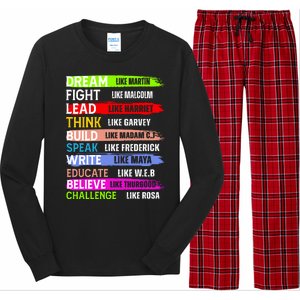 Inspiring Martin Black History Month African American Long Sleeve Pajama Set