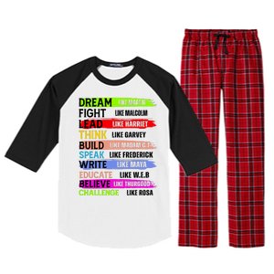 Inspiring Martin Black History Month African American Raglan Sleeve Pajama Set