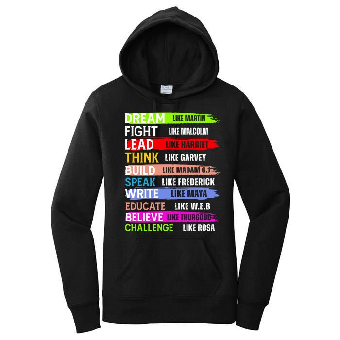 Inspiring Martin Black History Month African American Women's Pullover Hoodie