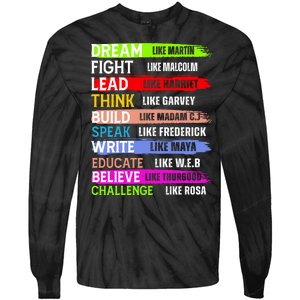 Inspiring Martin Black History Month African American Tie-Dye Long Sleeve Shirt