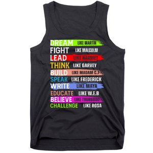 Inspiring Martin Black History Month African American Tank Top