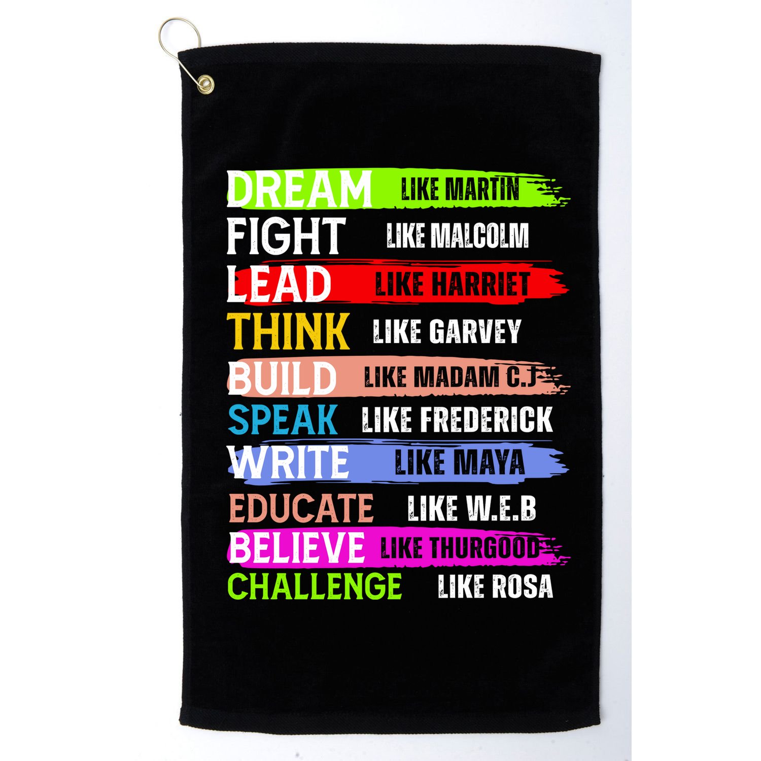 Inspiring Martin Black History Month African American Golf Towel