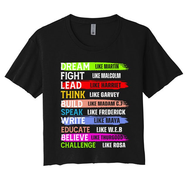 Inspiring Martin Black History Month African American Crop Top