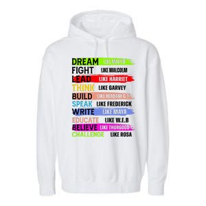 Inspiring Martin Black History Month African American Garment-Dyed Fleece Hoodie