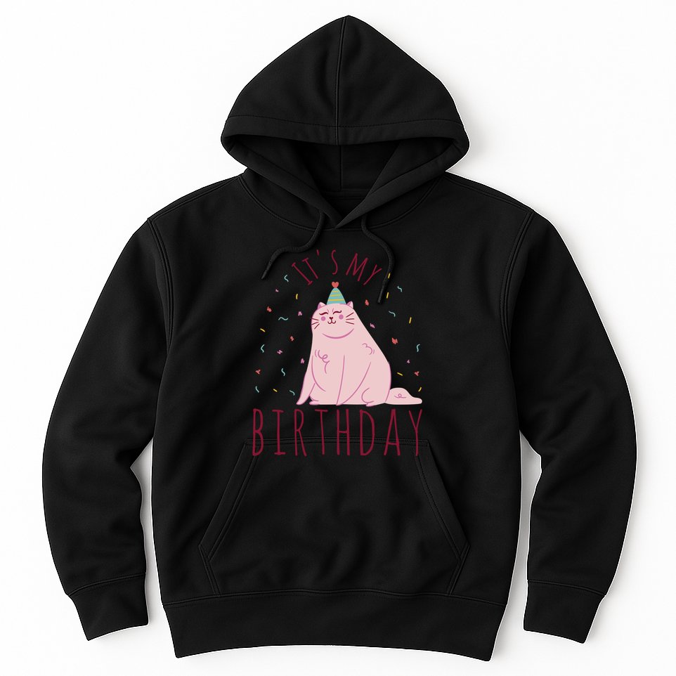 It's My Birthday Cat Hoodie