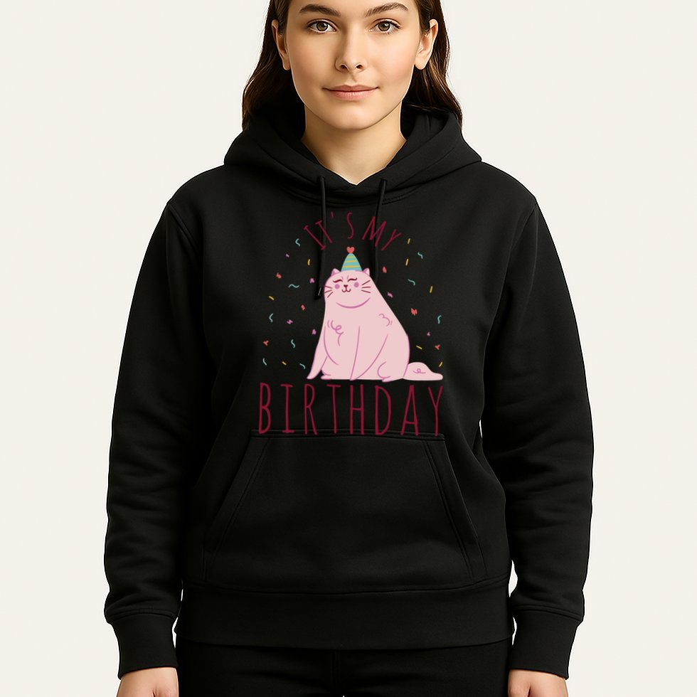 It's My Birthday Cat Hoodie