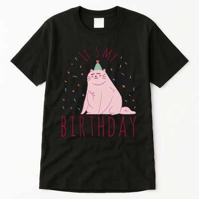 It's My Birthday Cat Tall T-Shirt