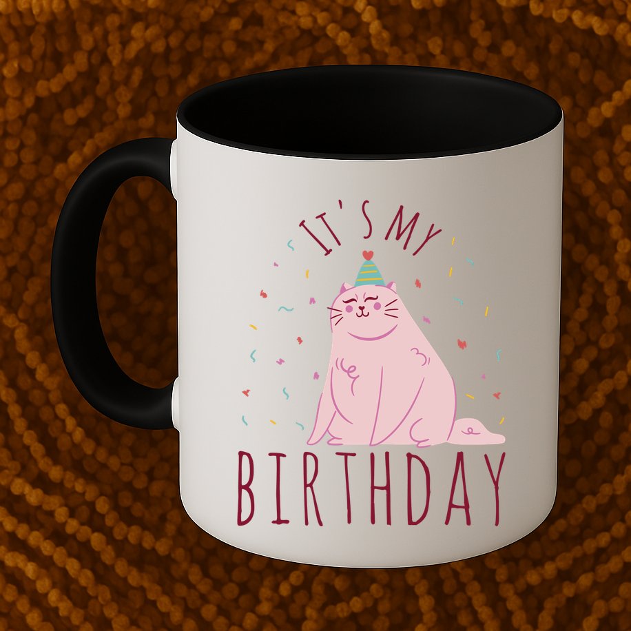 It's My Birthday Cat Mug