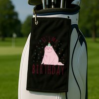 It's My Birthday Cat Golf Towel