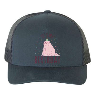 It's My Birthday Cat Yupoong Adult 5-Panel Trucker Hat