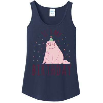 It's My Birthday Cat Ladies Essential Tank