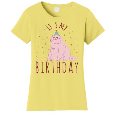 It's My Birthday Cat Women's T-Shirt