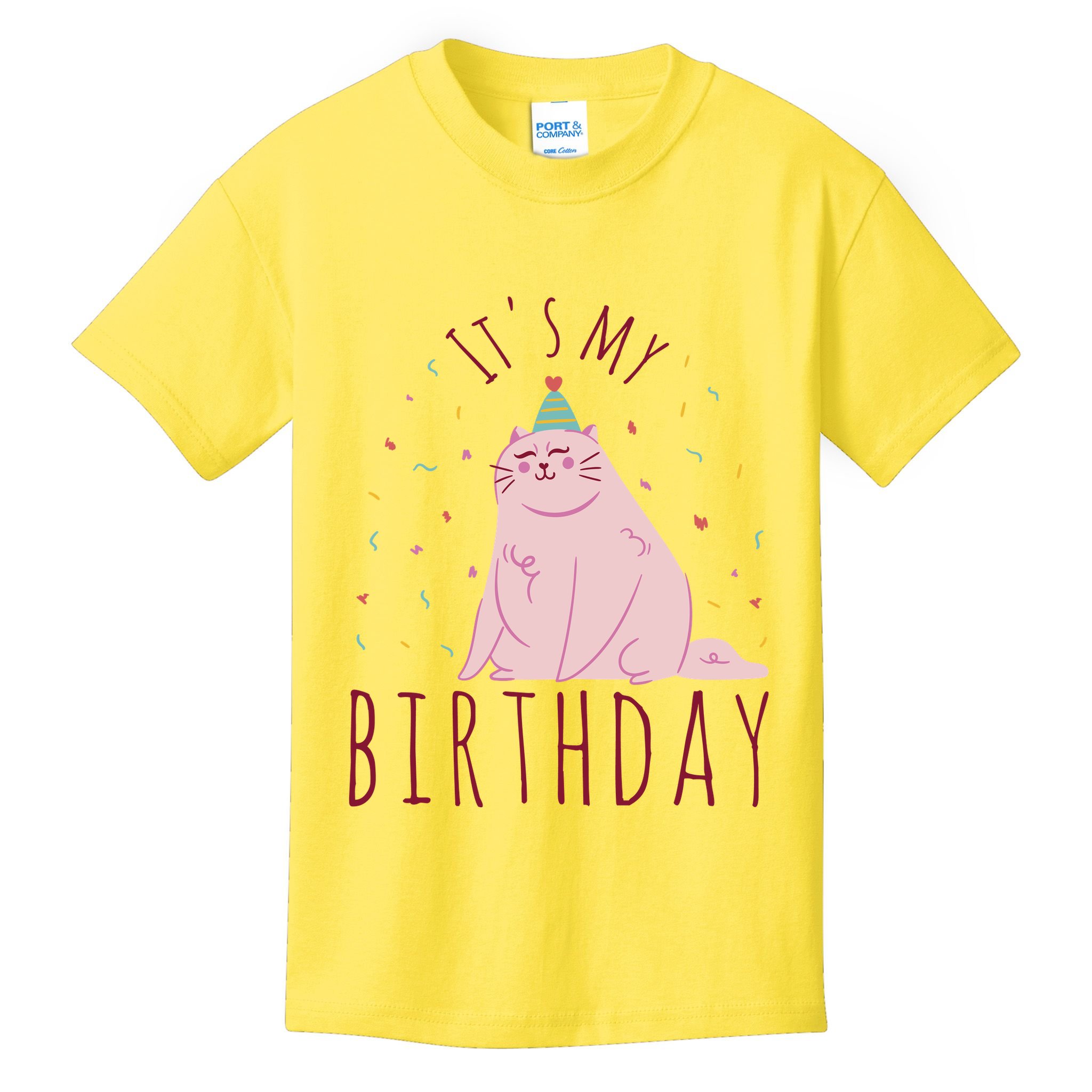 It's My Birthday Cat Kids T-Shirt