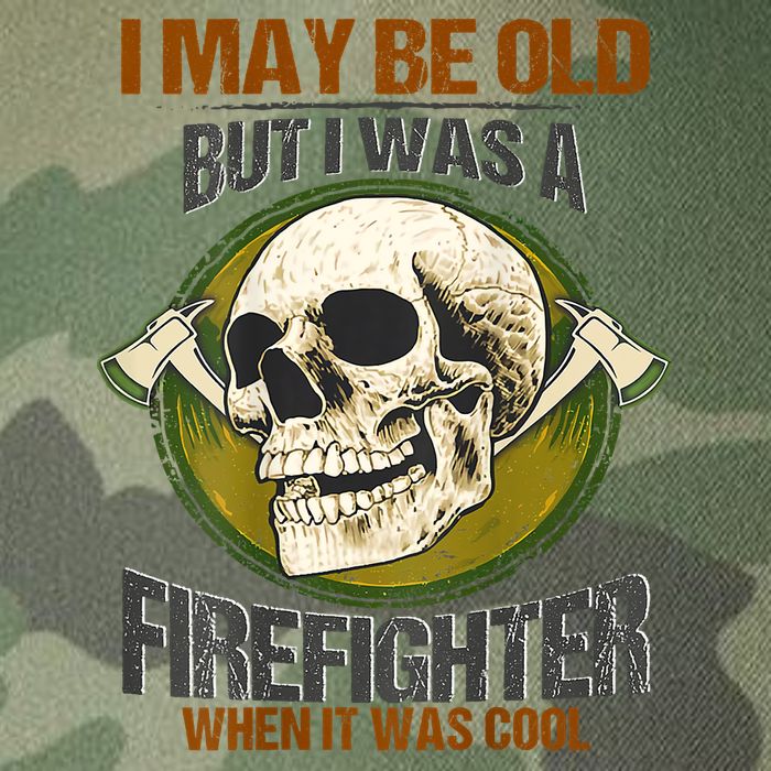 I May Be Old But I Was A Firefighter When It Was Cool Legacy Tie Dye Trucker Hat