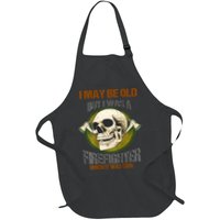 I May Be Old But I Was A Firefighter When It Was Cool Apron