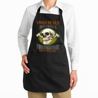 I May Be Old But I Was A Firefighter When It Was Cool Apron