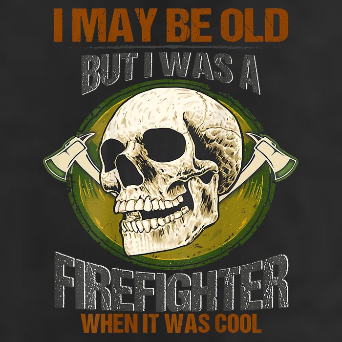I May Be Old But I Was A Firefighter When It Was Cool Adult Drive Performance Visor