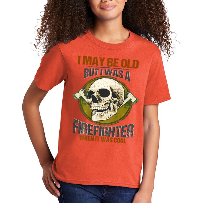 I May Be Old But I Was A Firefighter When It Was Cool Kids T-Shirt