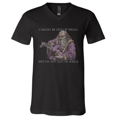 I Might Be Out Of Spells But IM Not Out Of Shells V-Neck T-Shirt