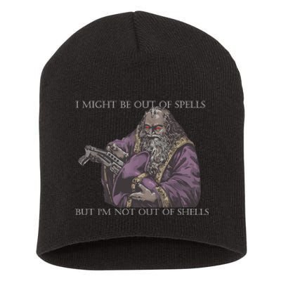 I Might Be Out Of Spells But IM Not Out Of Shells Short Acrylic Beanie