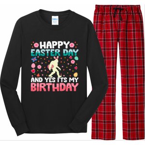 It's My Birthday And Easter Day Happy To Me You Bigfoot Meaningful Gift Long Sleeve Pajama Set