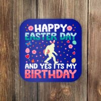 It's My Birthday And Easter Day Happy To Me You Bigfoot Meaningful Gift Coaster