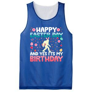 It's My Birthday And Easter Day Happy To Me You Bigfoot Meaningful Gift Mesh Reversible Basketball Jersey Tank