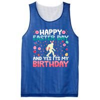 It's My Birthday And Easter Day Happy To Me You Bigfoot Meaningful Gift Mesh Reversible Basketball Jersey Tank