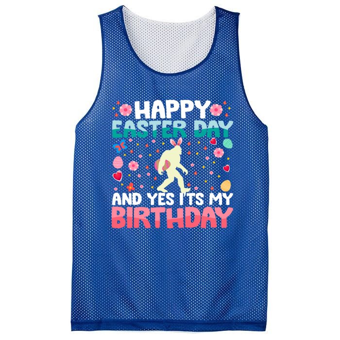 It's My Birthday And Easter Day Happy To Me You Bigfoot Meaningful Gift Mesh Reversible Basketball Jersey Tank